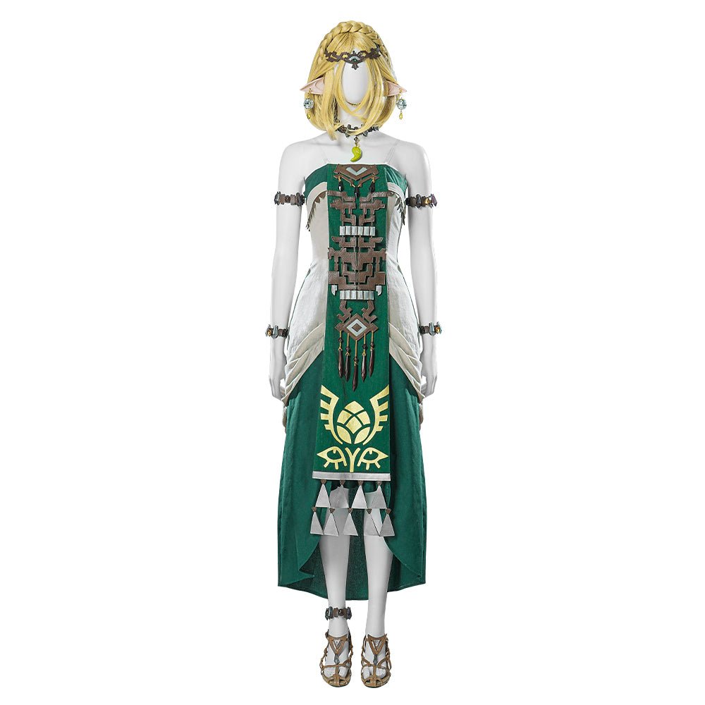The Legend of Zelda: Tränen des Königreichs - Prinzessin Zelda Weißes Kleid Cosplay Kostüm