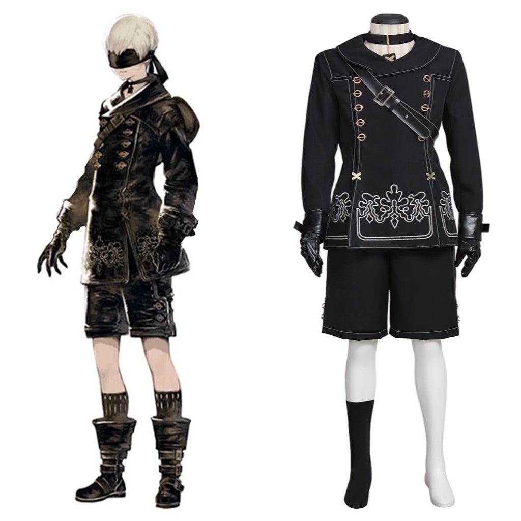 NieR Automata 9S Cosplay Kostüm YoRHa No.9 Type S Uniform Komplettset