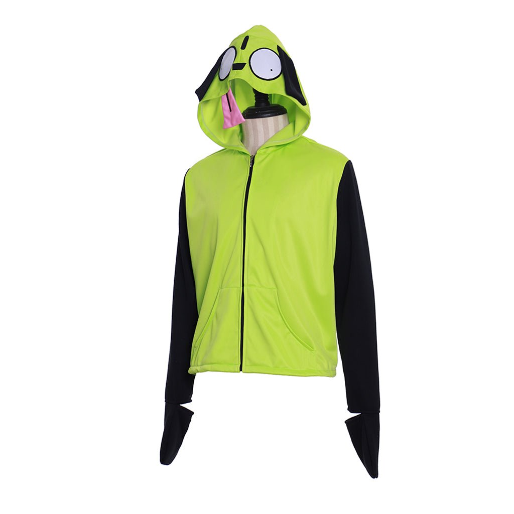 Invader Zim Gir Hoodie Casual Hooded Zip-Up Jacke Sweatshirt für erwachsene Männer