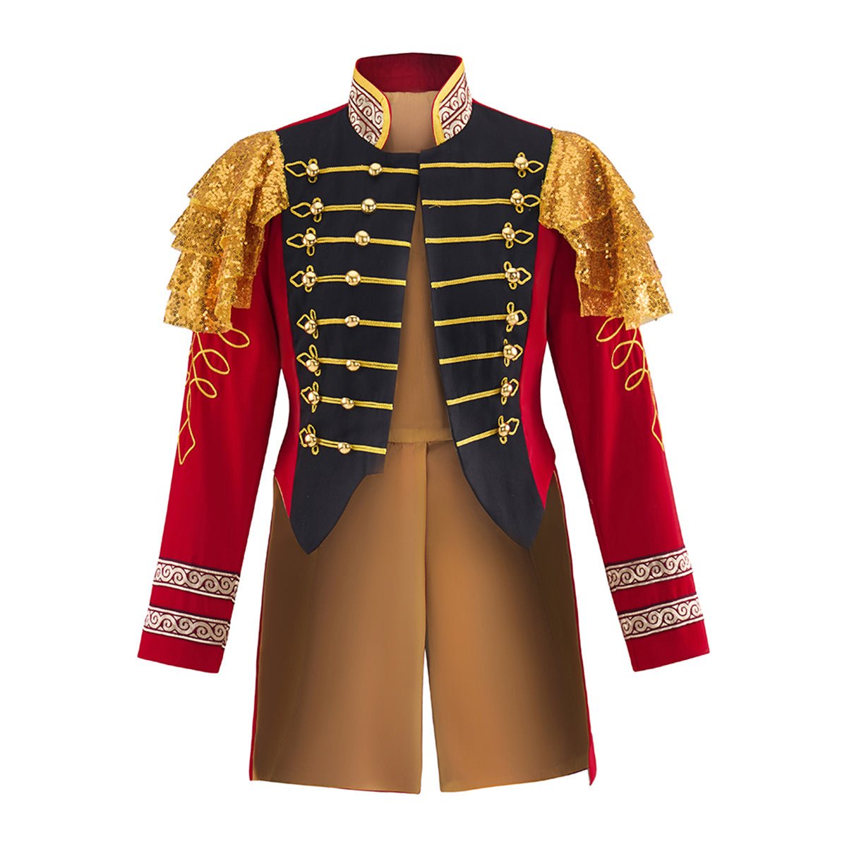 Damen Rote Offiziersuniform Cosplay Kostüm – Premium Anime Militär Outfit für Cosplay & Halloween