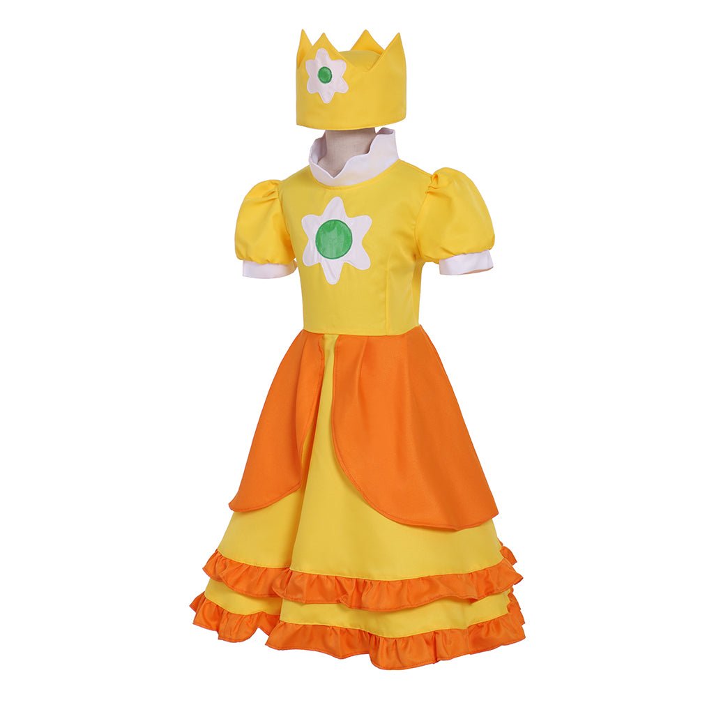 Prinzessin Daisy Cosplay Kostüm für Mädchen - Süßes Lolita Kleid für Partys und Cosplay