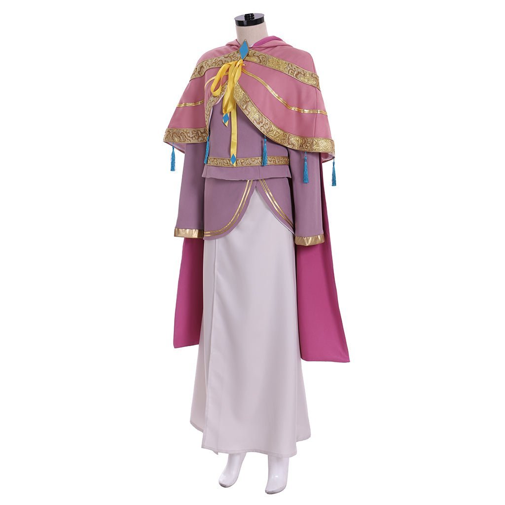 Kingdom Hearts III Ava Cosplay Kostüm Frauen Rosa Gekapptes Kleid mit Rock