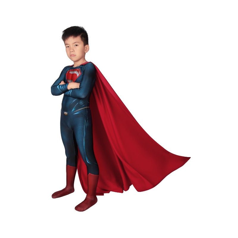 Superman Kostüm Cosplay Anzug Kinder Clark Kent Man of Steel 3D gedruckt Handgefertigt