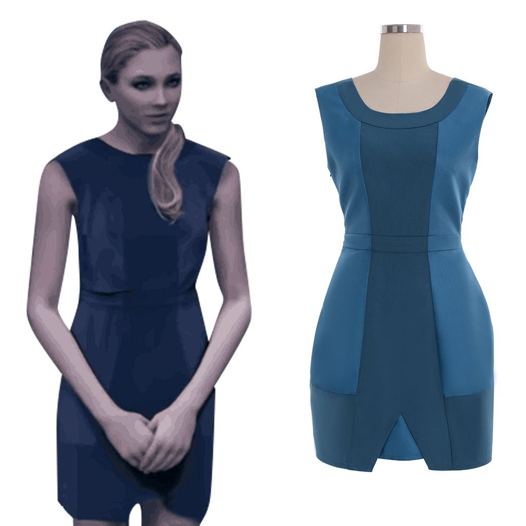 Detroit: Become Human Chloe Cosplay Kostüm | Maßgefertigtes blaues Kleid Vollständiges Set Outfit