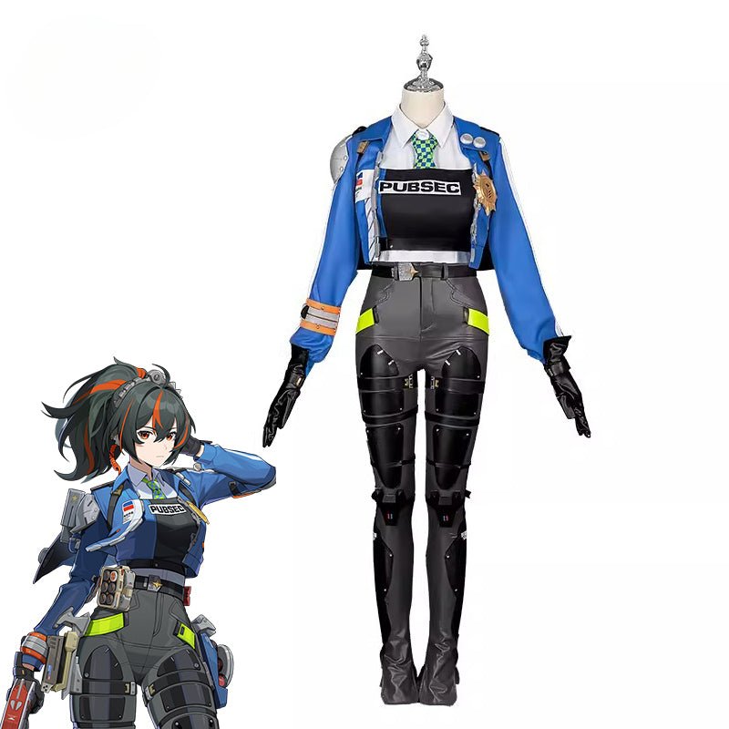 Spiel Zenless Zone Zero Zhu Yuan Cosplay Kostüm Kriminaluntersuchungsleiter Uniform Halloween Cosplay Party Outfit