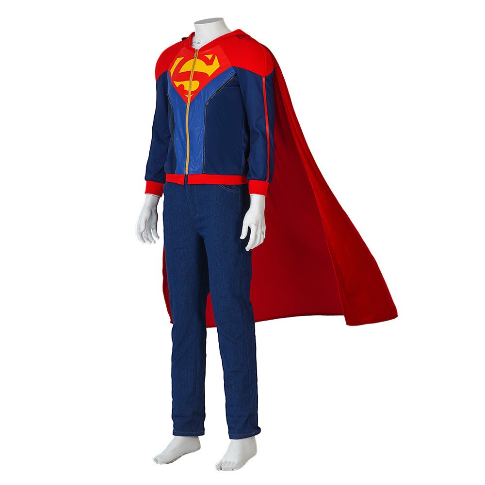 2022 Batman und Superman: Battle of the Super Sons Jon Kent Cosplay Kostüm Halloween Superboy Anzug
