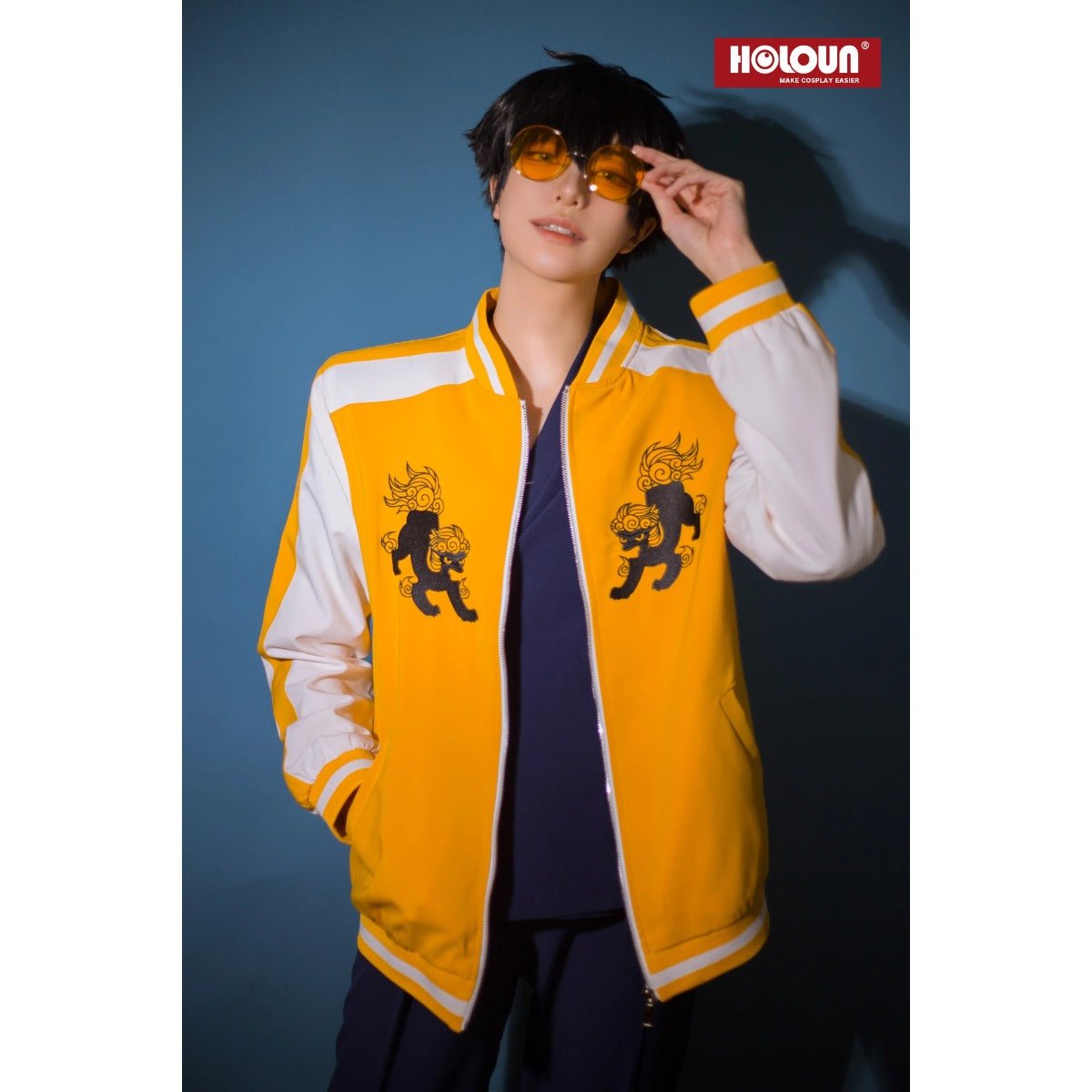 Windbreaker Anime Tomiyama Choji Jo Togame Cosplay Kostüm Stickerei Löwen Höhle College Jacke Tägliche Trage Geschenk