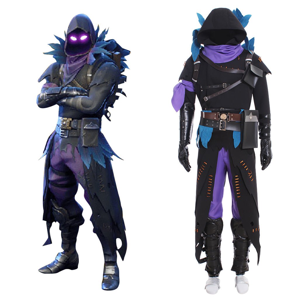 Rabe Cosplay Dämon Kostüm für Männer - Stylische Hoodie Uniform Komplettset | Spiel Cosplay Serie