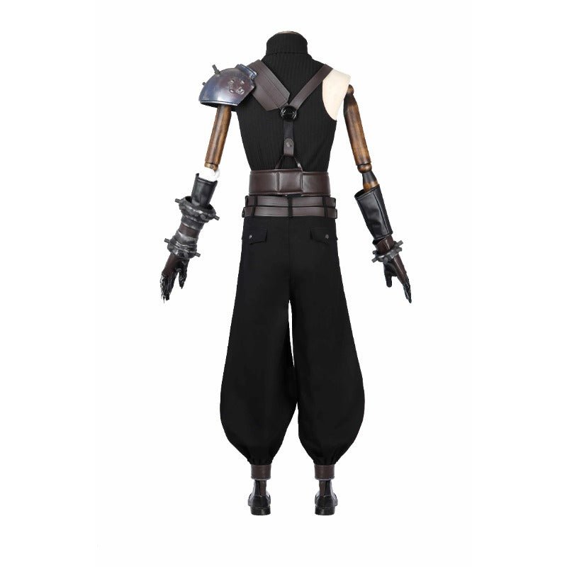 FF VII Rebirth Cloud Strife Cosplay Kostüm Perücke & Outfit für Halloween & Karneval