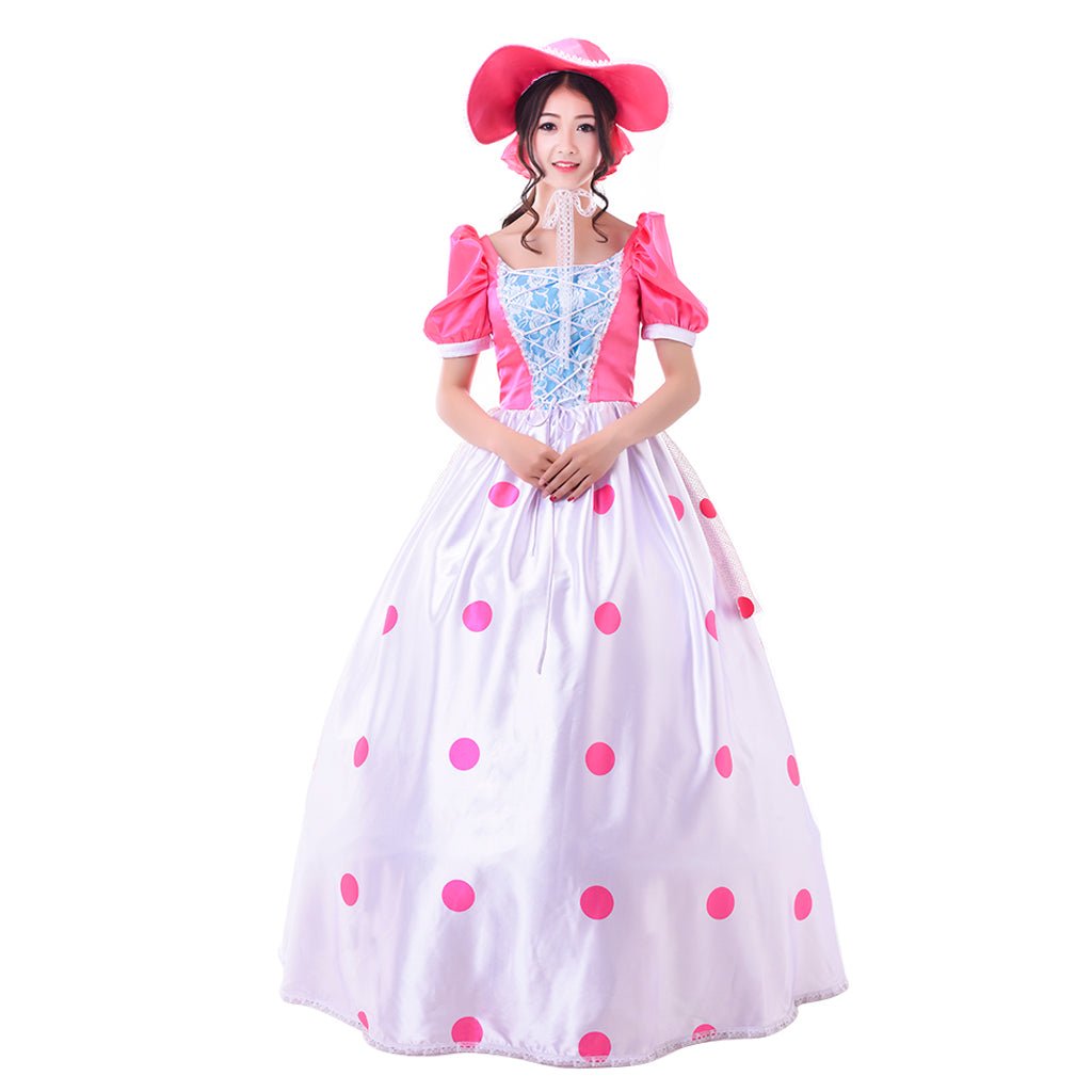 Toy Story Bo Peep Cosplay Kostüm | Rosa Kleid Modekostüm für Halloween