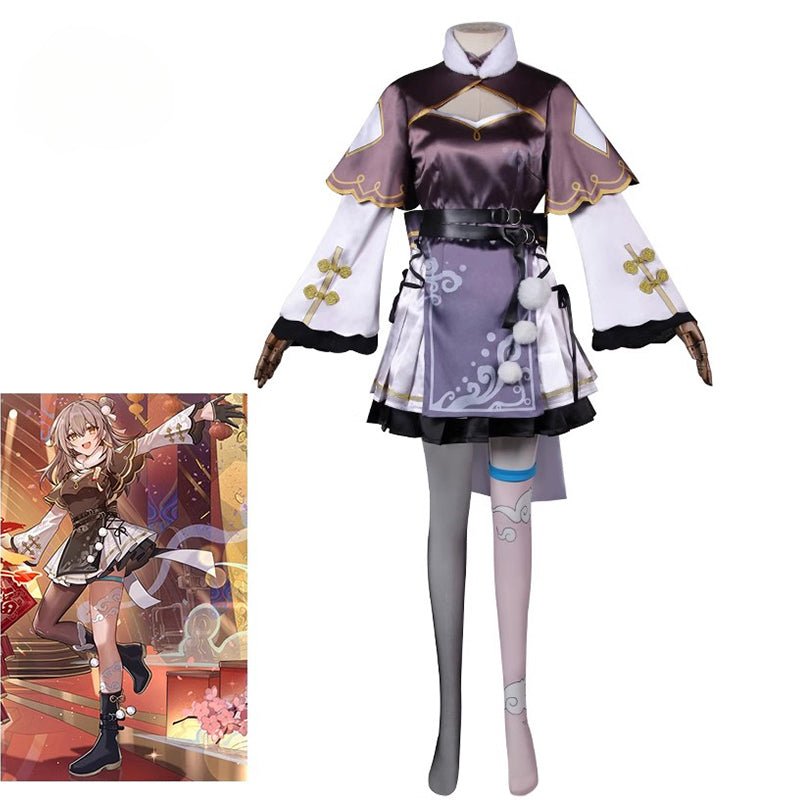 Honkai Star Rail Trailblazer Weibliche Protagonistin Cosplay Kostüm 2024 Frühlingsfest Gala Kleid Halloween Party Uniform
