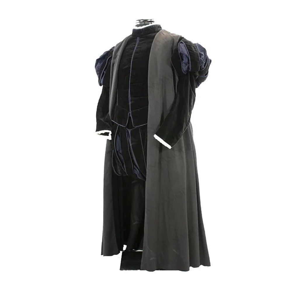 Tudor König Heinrich VIII Kostüm - Mittelalterliches Elisabethanisches Outfit mit Umhang für Männer | Silberkönig Mittelalter Serie