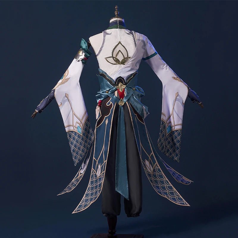 Honkai Star Rail Kalter Drache Junger DanHeng Cosplay Kostüm mit Drachenhorn Dan Heng Cosplay Antiker Stil Männeranzug