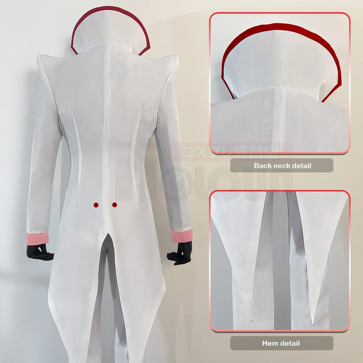 Haz Hotel Anime Lucifer Morningstar Cosplay Kostüm Perücke Stehkragen Frack Hose Weste Cos Convention Halloween Geschenk
