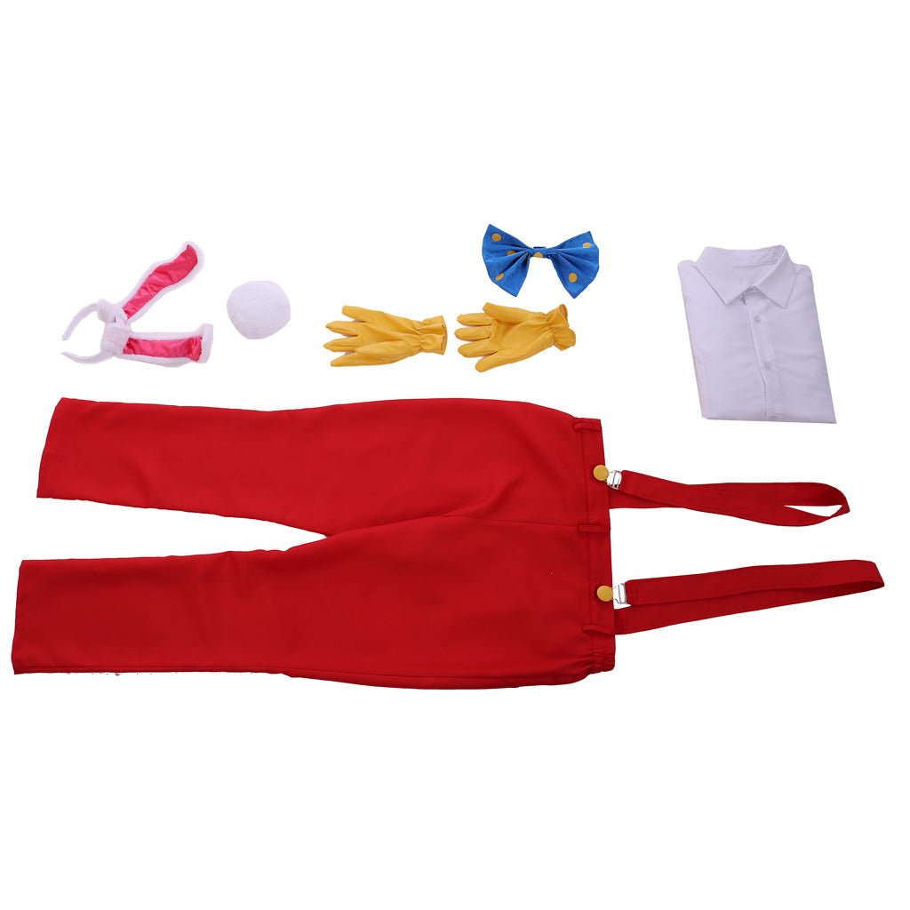 Roger Rabbit Cosplay Kostüm Erwachsene - Lustiges Cartoon Hasen Outfit
