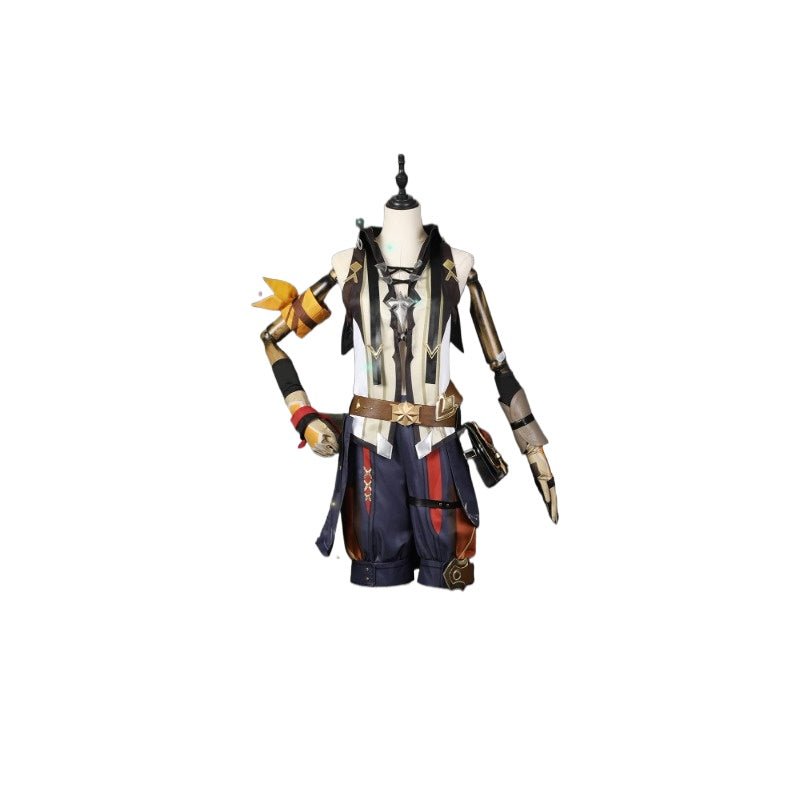 Genshin Impact Bennett Cosplay Kostüm Verbesserte Version C02939 AA – Männliches Cosplay Outfit für Gaming Fans
