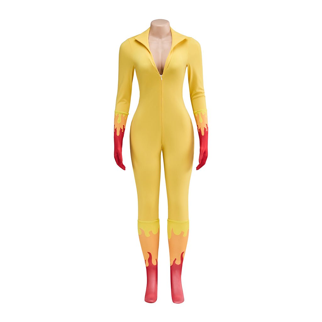 Firestar Cosplay Kostüm – Erstaunliche Freunde Engel Superheld Bodysuit