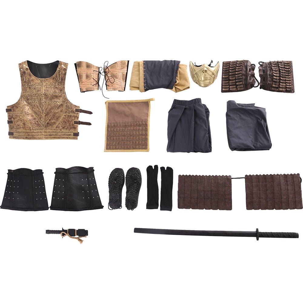 2021 Film Mortal Kombat Scorpion Hanzo Hasashi Cosplay Kostüm für Männer