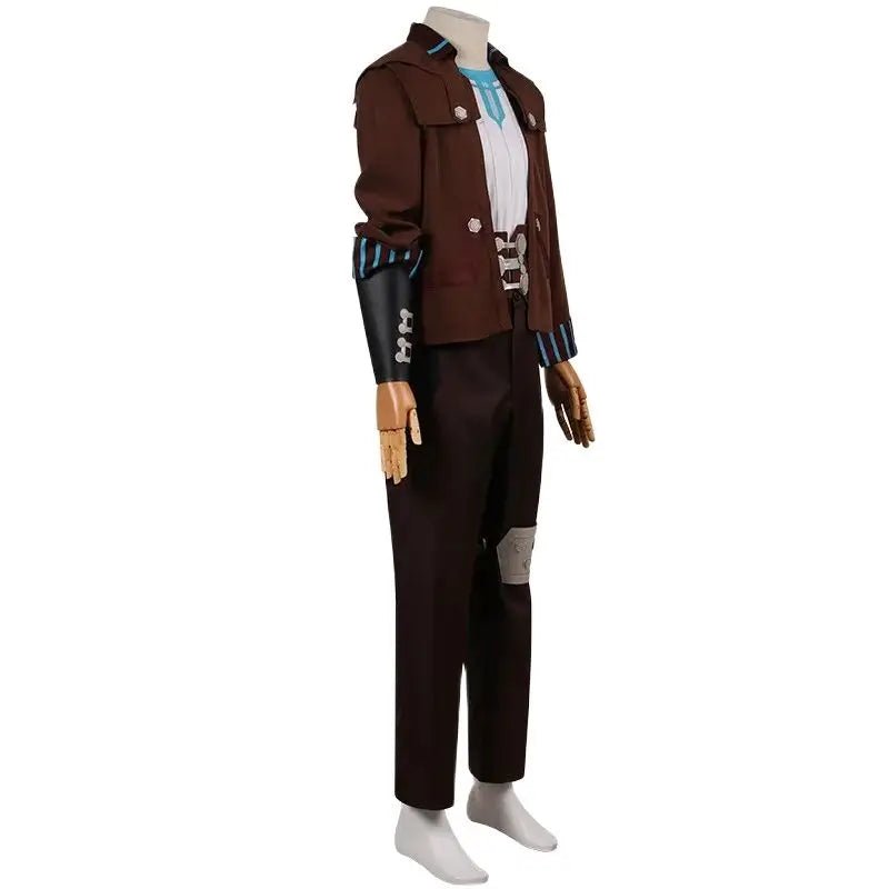 Spiel LOL Arcane Vander Cosplay Kostüm Männer Uniform Jacke Hemd Hose Komplettset Anzug Halloween Outfits
