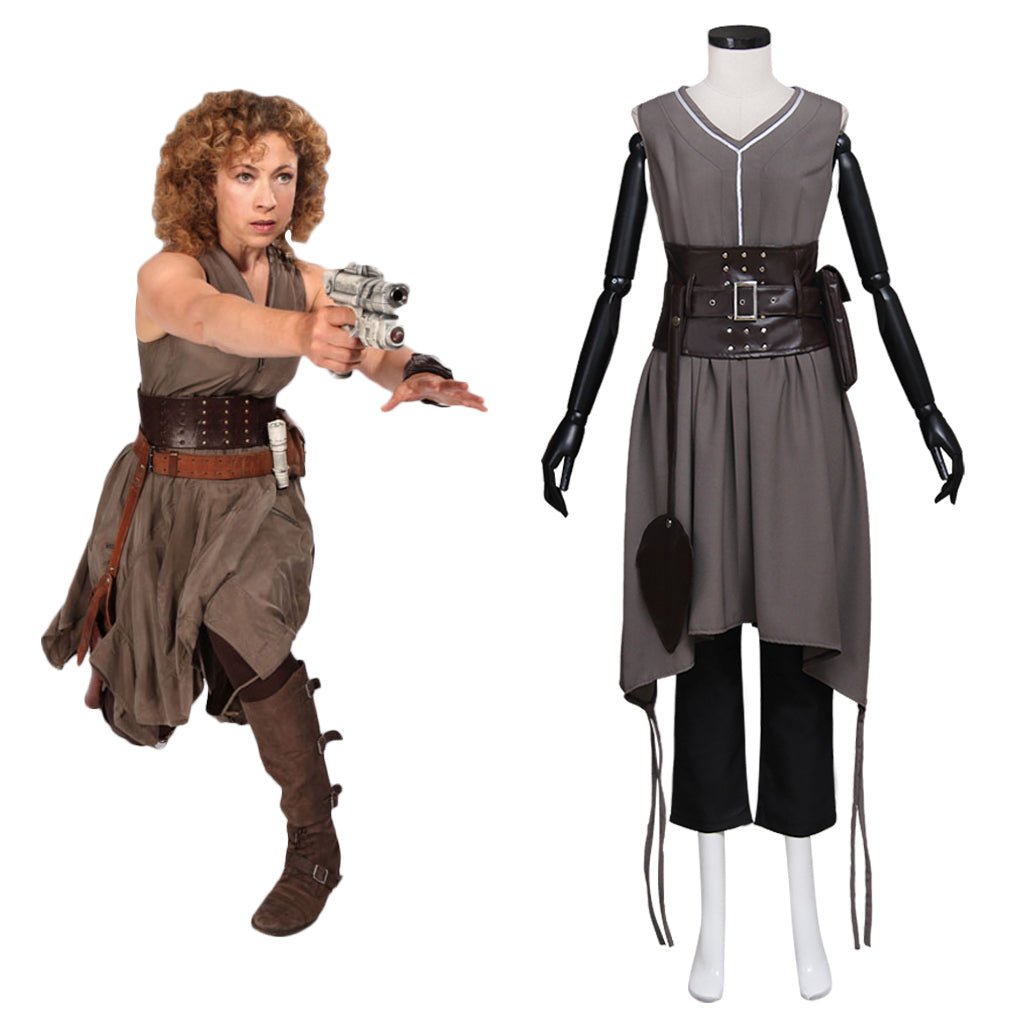 Doctor Who River Song Cosplay Kostüm – Alex Kingston Kleid | Frauen Sci-Fi TV-Serie Cosplay