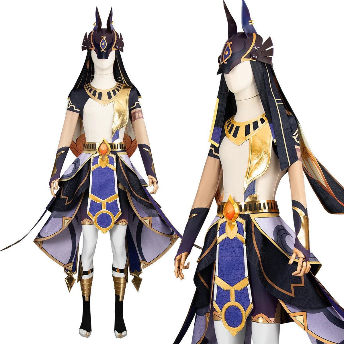 Cyno Der Eremit Genshin Impact Spiel Anime Cosplay Perücke Kopfschmuck Unisex Halloween Kostüm Weihnachts Drag Party Geschenk