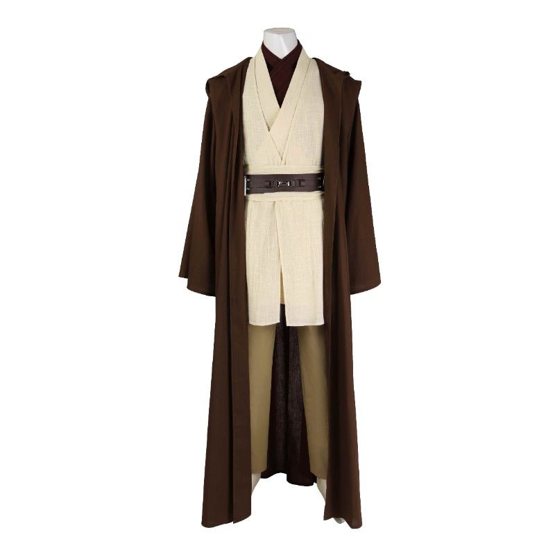 Obi-Wan Kenobi Cosplay Kostüm Robe Vollständiges Set für Halloween und Partys
