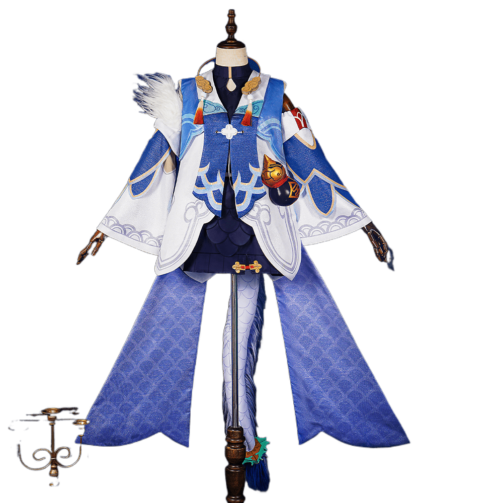 Honkai Star Rail Bailu Cosplay Kostüm – Perfekt für weibliche Fans des Spiels!