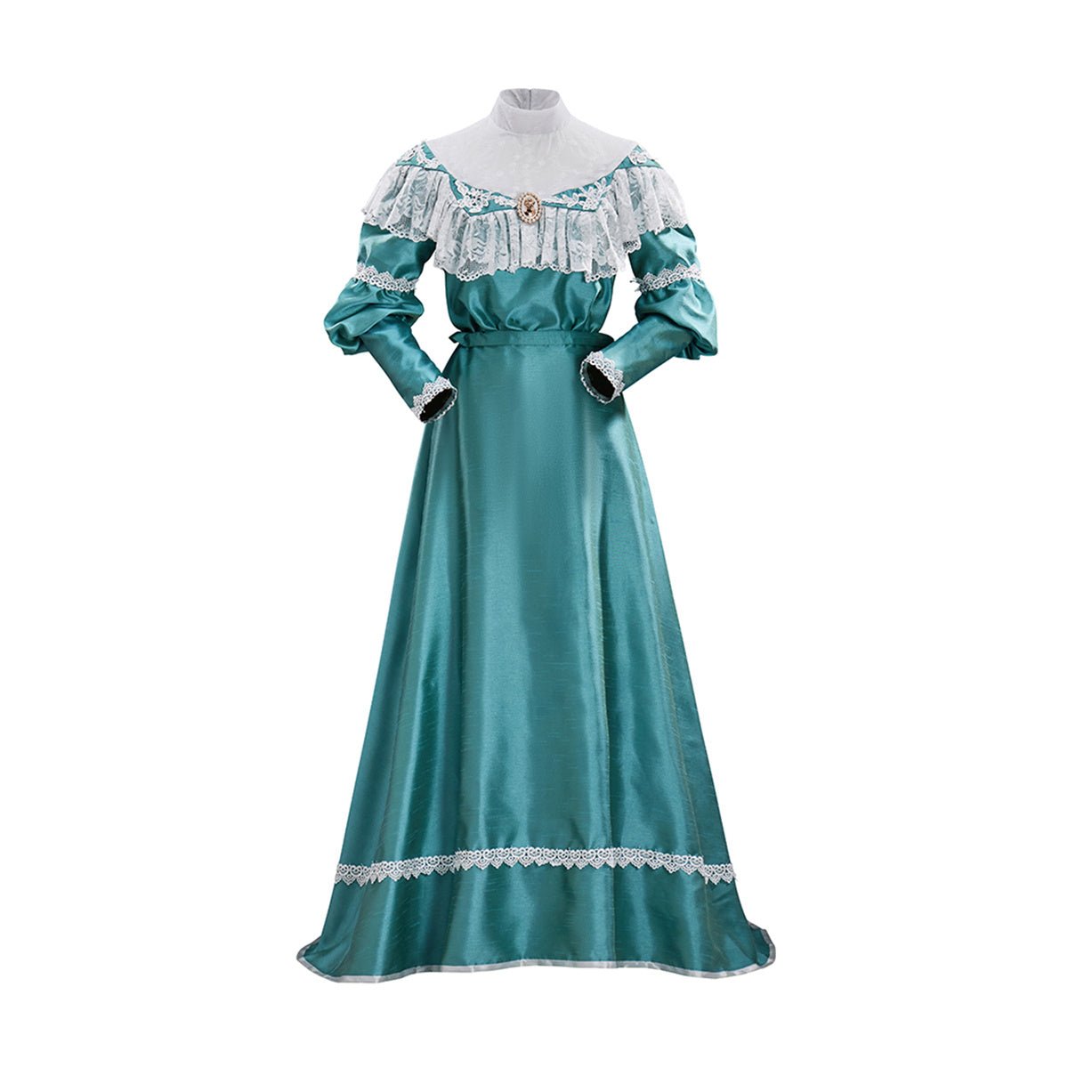 Viktorianisches Off-Shoulder Grünes Kleid - Elegantes Cosplay Kostüm für Anime Enthusiasten
