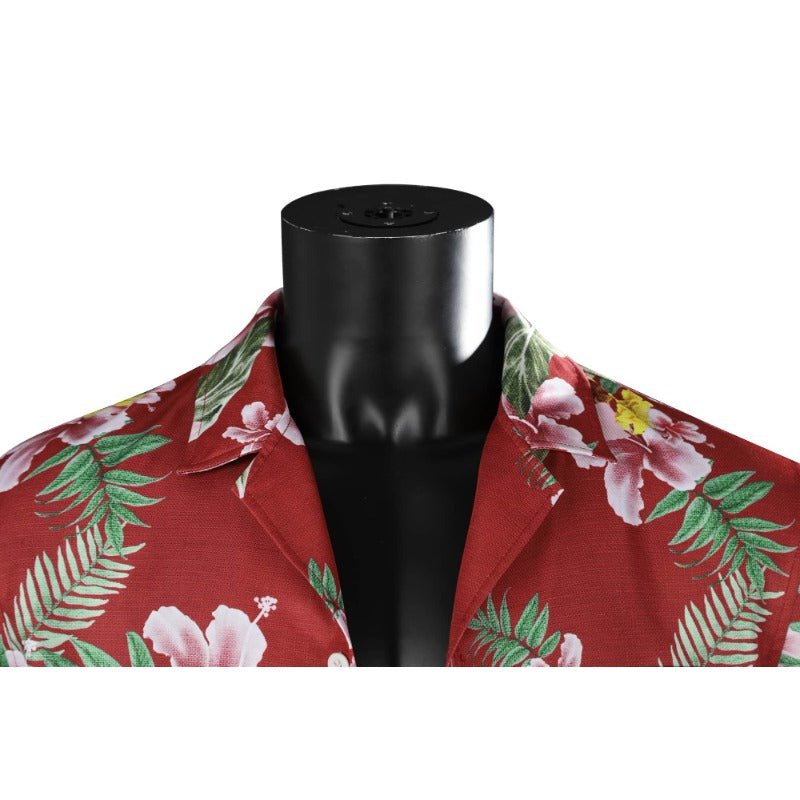 Kasuga Ichiban Cosplay Hemd - Kurzarmiges Spiel-inspiriertes Strandhemd für Männer