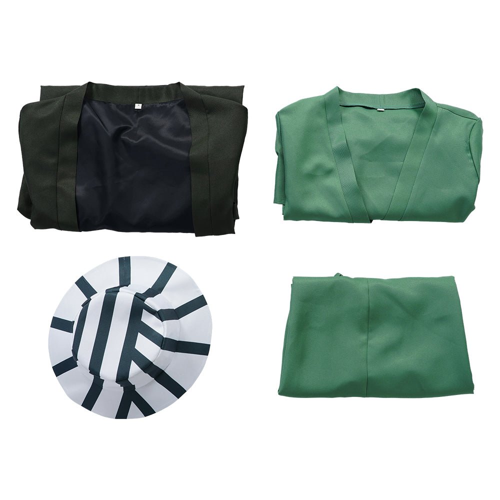 Kisuke Urahara Cosplay Kostüm für Männer, Bleach Anime Kimono Outfit, Vollständiges Set