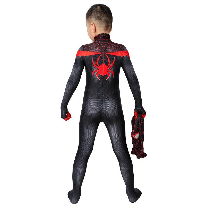 Spider-Man Miles Morales Kinder Cosplay Kostüm Jumpsuit