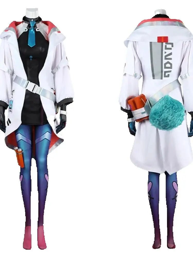 LOL Battle Bunny Aurora Cosplay Kostüm Damen Uniform Hut Vollständiges Set Halloween Karneval Party Outfits