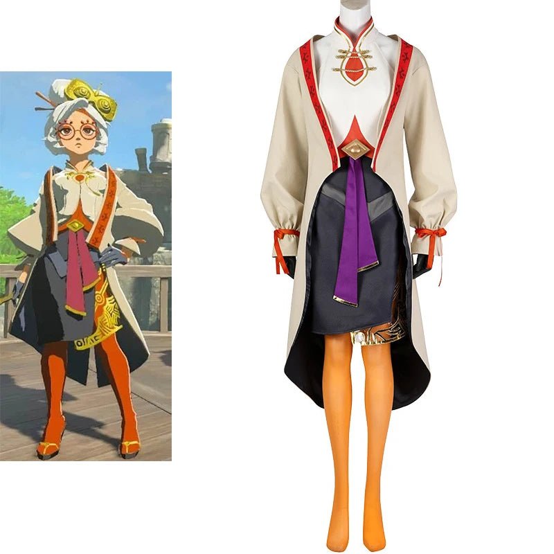 Purah Cosplay Kostüm Frauen Elegantes Oberteil Röcke Cape Komplettset Halloween Karneval Party Uniform Weihnachts Verkleidung Outfits