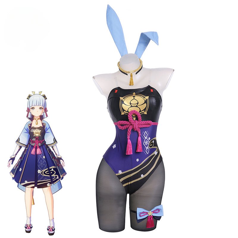 Kamisato Ayaka Bunny Girl Kostüm Neu Original Genshin Impact Bunny Anzug Damen Overall Komplettset