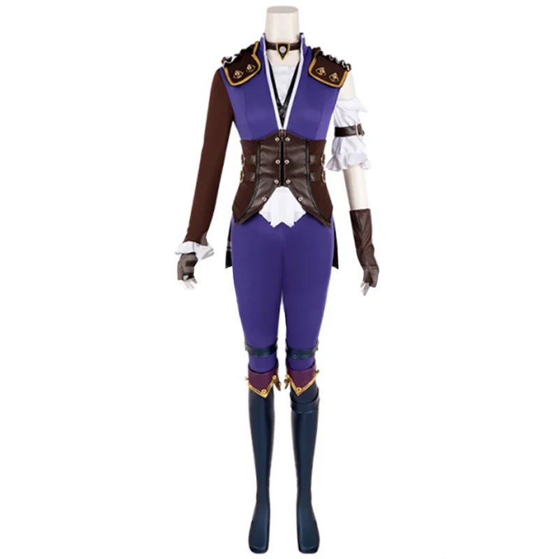 LOL Caitlyn Violet Schlacht der Zwei Städte Cosplay Kostüm Caitlyn Kiramman Halloween Frauen Uniform Anzug
