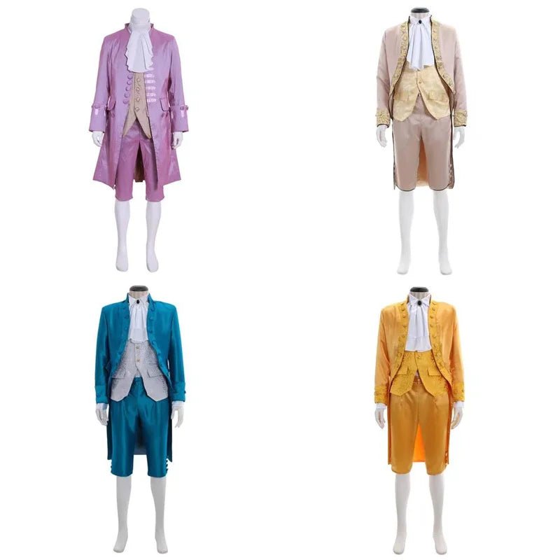 18. Jahrhundert Kolonialer Herren Frack Kostüm - Viktorianisch Rokoko Regency Anzug | Silberkönig Mittelalter Serie