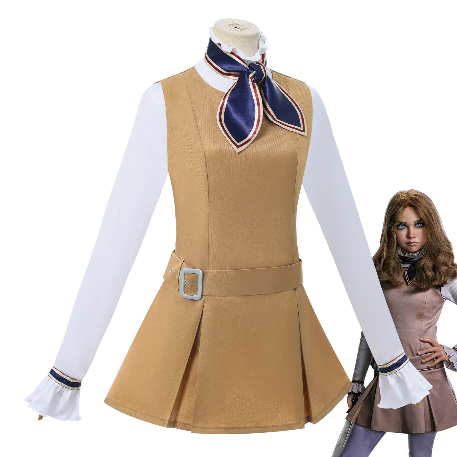 M3GAN 2.0 Cosplay Kostüm – Halloween & Bühnenoutfit für Erwachsene & Kinder