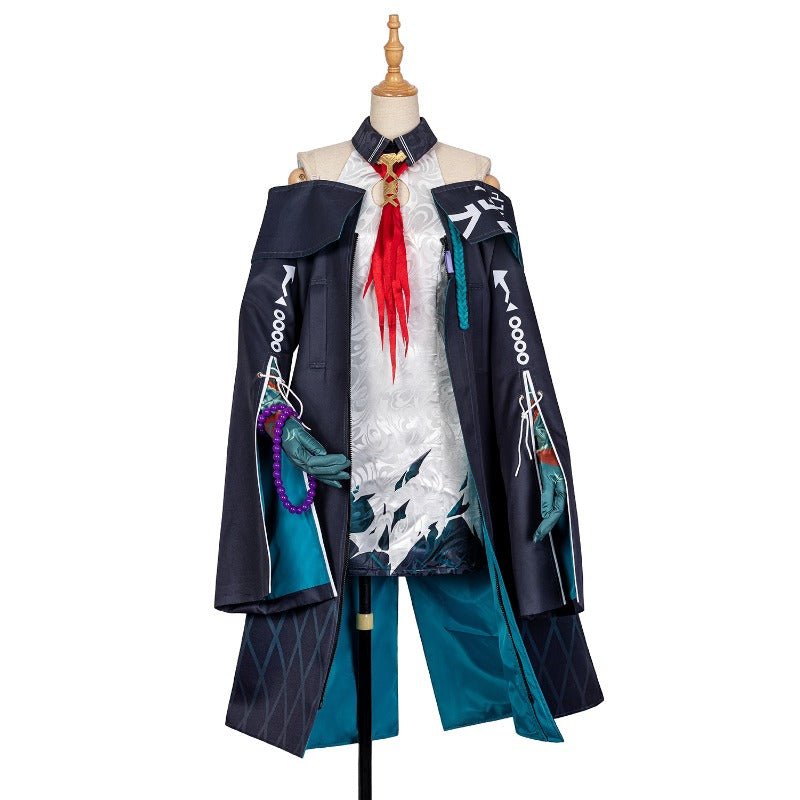 Arknights Dusk Cosplay Kostüm Vollständiges Set Halloween Kleid Mantel Outfit