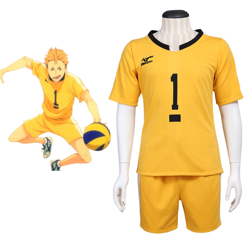 Haikyu!! Nishinoya Yu Karasuno Volleyball Uniform | Cosplay Kostüm Set für Anime Fans