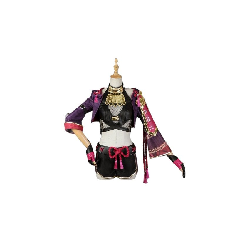 Genshin Impact Kuki Shinobu Cosplay Kostüm Ninja Anzug