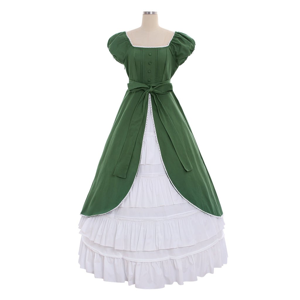 Damen Viktorianisches Kleid für Frauen Langes Partykleid Damen Rococo Maskenball Kleid