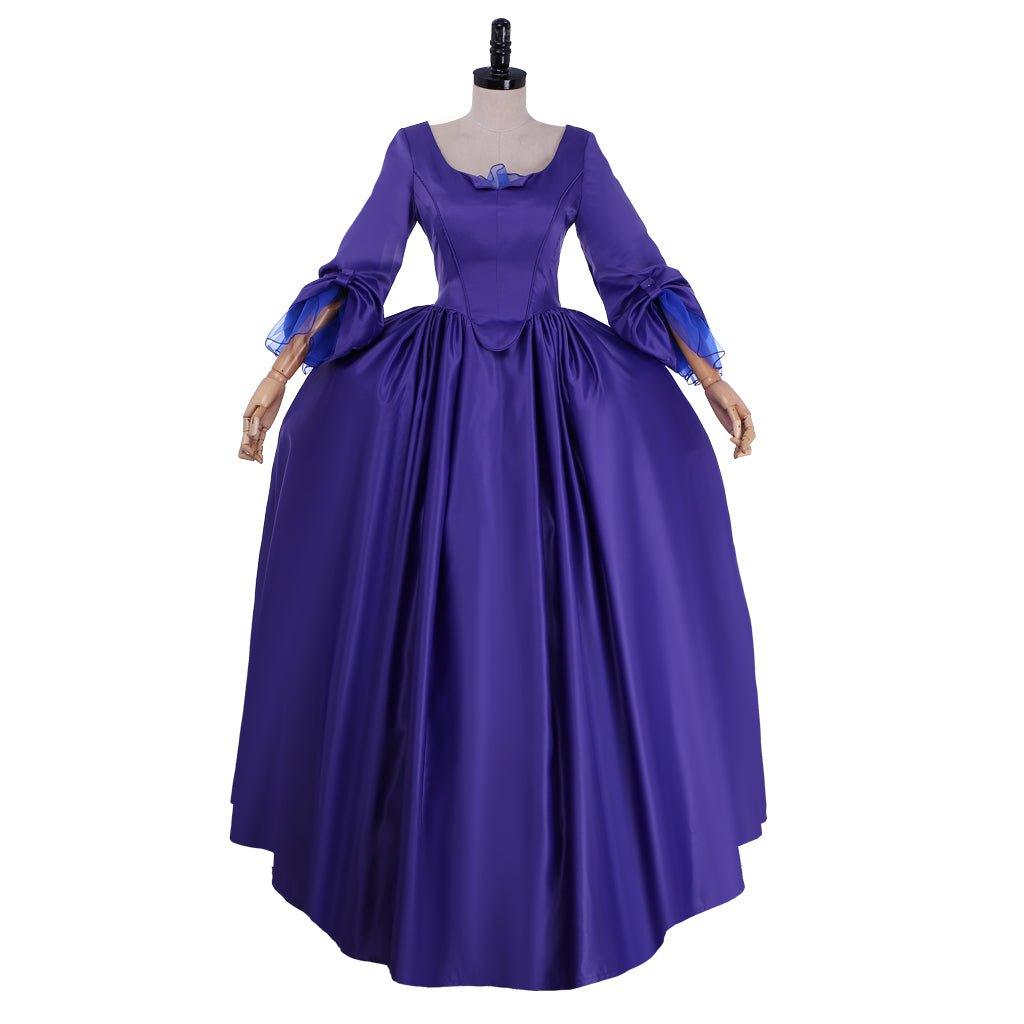 Outlander Claire Violett-Blaues Kostüm | Mittelalterliches Ballkleid Cosplay für Halloween