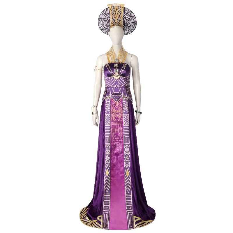 Black Panther Ramonda Königskleid Cosplay Kostüm für Halloween und Veranstaltungen