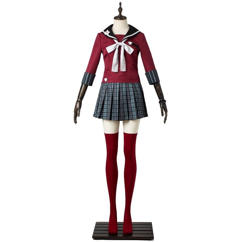 Harukawa Maki Cosplay Kostüm Perücke Schuluniform | Danganronpa Halloween Outfit für Frauen