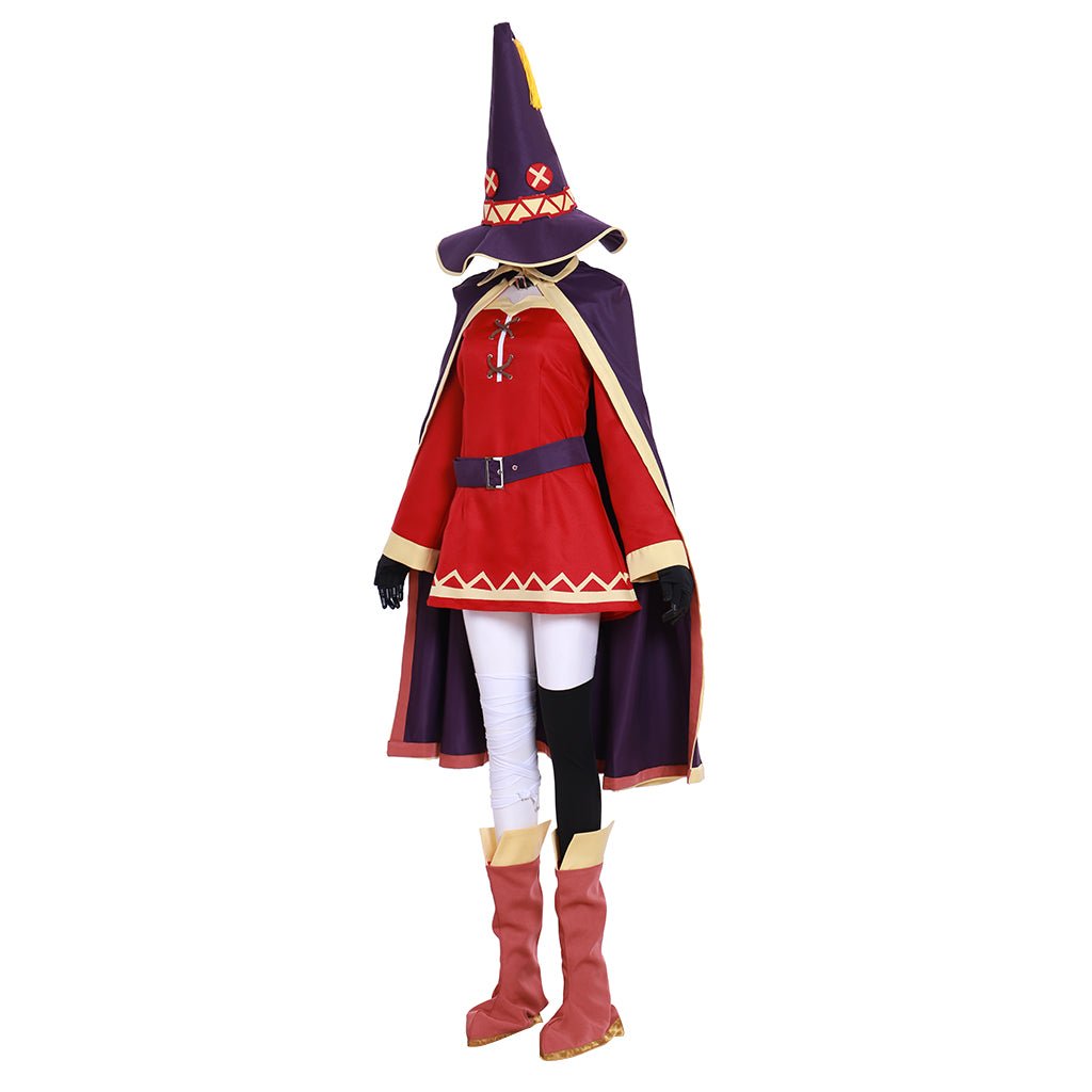 KonoSuba Megumin Erz-Zauberin Hexen Rot Halloween Cosplay Kostüm