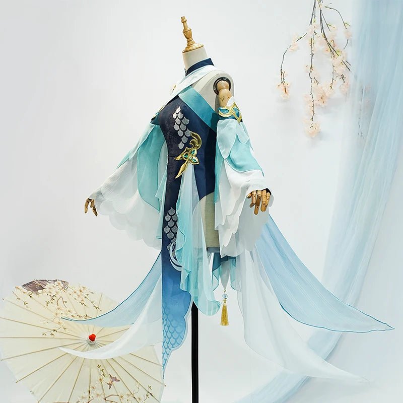 Spiel Genshin Impact Madame Ping Cosplay Kostüm Damenkleid Pinger Uniform Halloween Rollenspiel Outfit