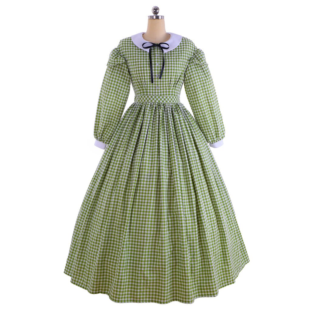 Kolonialdorf-Frau-Kostüm | Viktorianisches 1860er Southern Belle Ballkleid | Bürgerkrieg Dickens Kleid