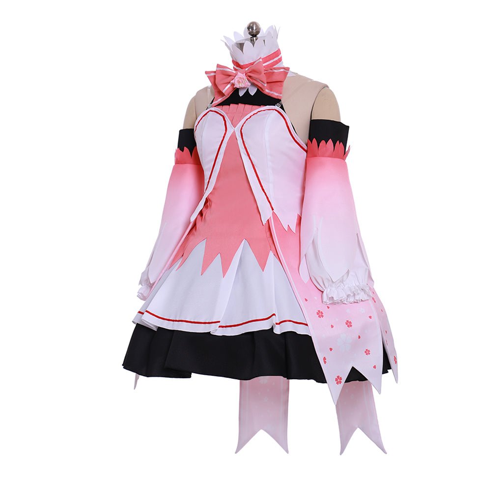 Vocaloid Hatsune Miku Sakura Miku Rosa Kleid Cosplay Kostüm