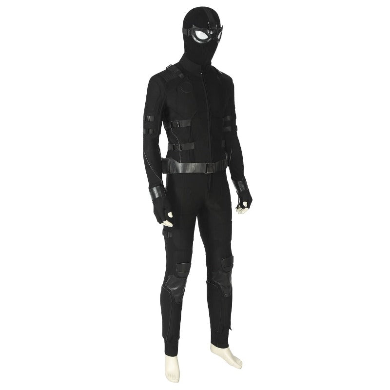 Spider-Man Far From Home Schwarzer Kampfanzug Cosplay Kostüm Set - Peter Parker Tarnversion