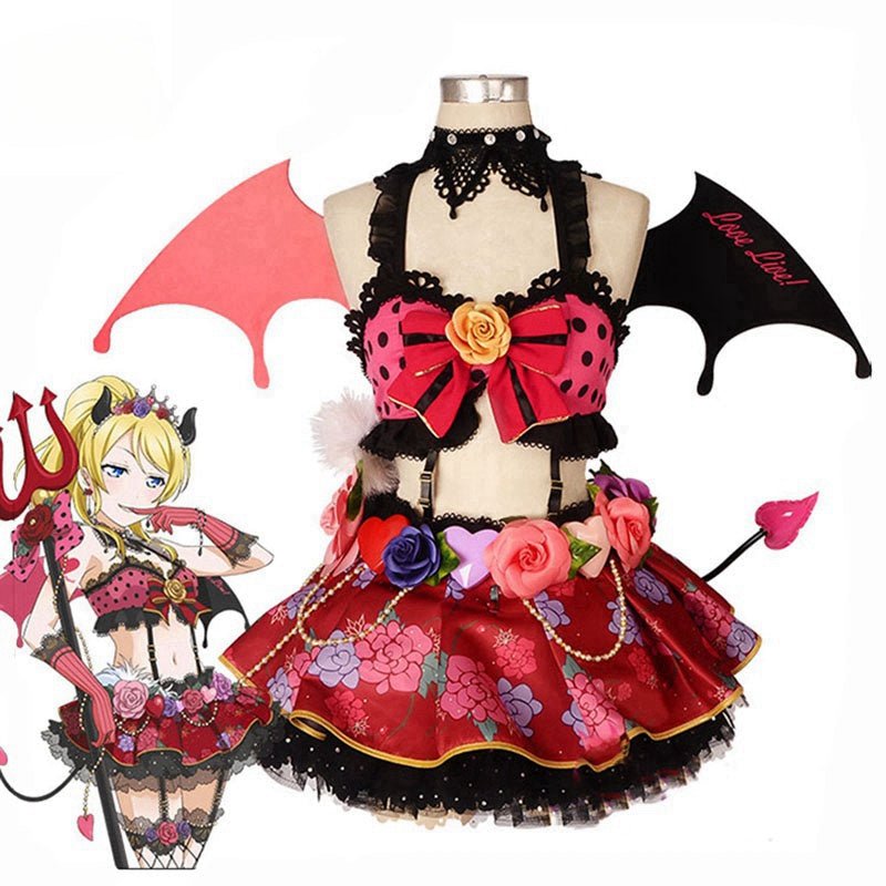 Lovelive Cosplay Kostüm Kleiner Teufel Love Live Cosplay Alle Charaktere Kostüm Kotori Honoka Umi Nico Frauenkleid Cos